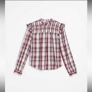 NWT Loft plaid blouse